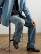 Maison Margiela - Tabi Split-Toe Textured-Leather Boots - Black