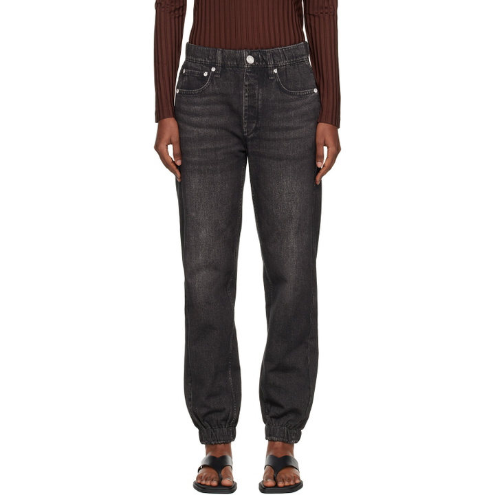 Photo: rag & bone Black rb Miramar Jogger Jeans