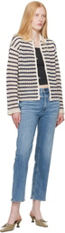rag & bone Blue Straight Harlow Mid Rise Ankle Jeans