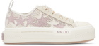 AMIRI Off-White Mesh Stars Court Low Sneakers