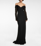 Givenchy - Embellished off-shoulder gown
