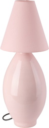 Los Objetos Decorativos Pink Conical Shade Ceramic Large Lamp