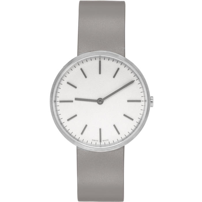 Photo: Uniform Wares Silver and Taupe Brushed M37 Two-Hand Watch