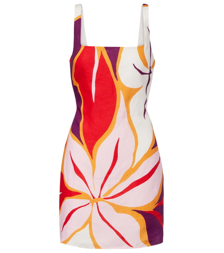 Photo: Cala de la Cruz Siela floral linen minidress