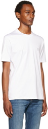 Brunello Cucinelli White Embroidered T-Shirt