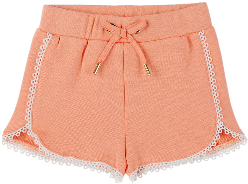 Chloé Baby Pink Drawstring Shorts