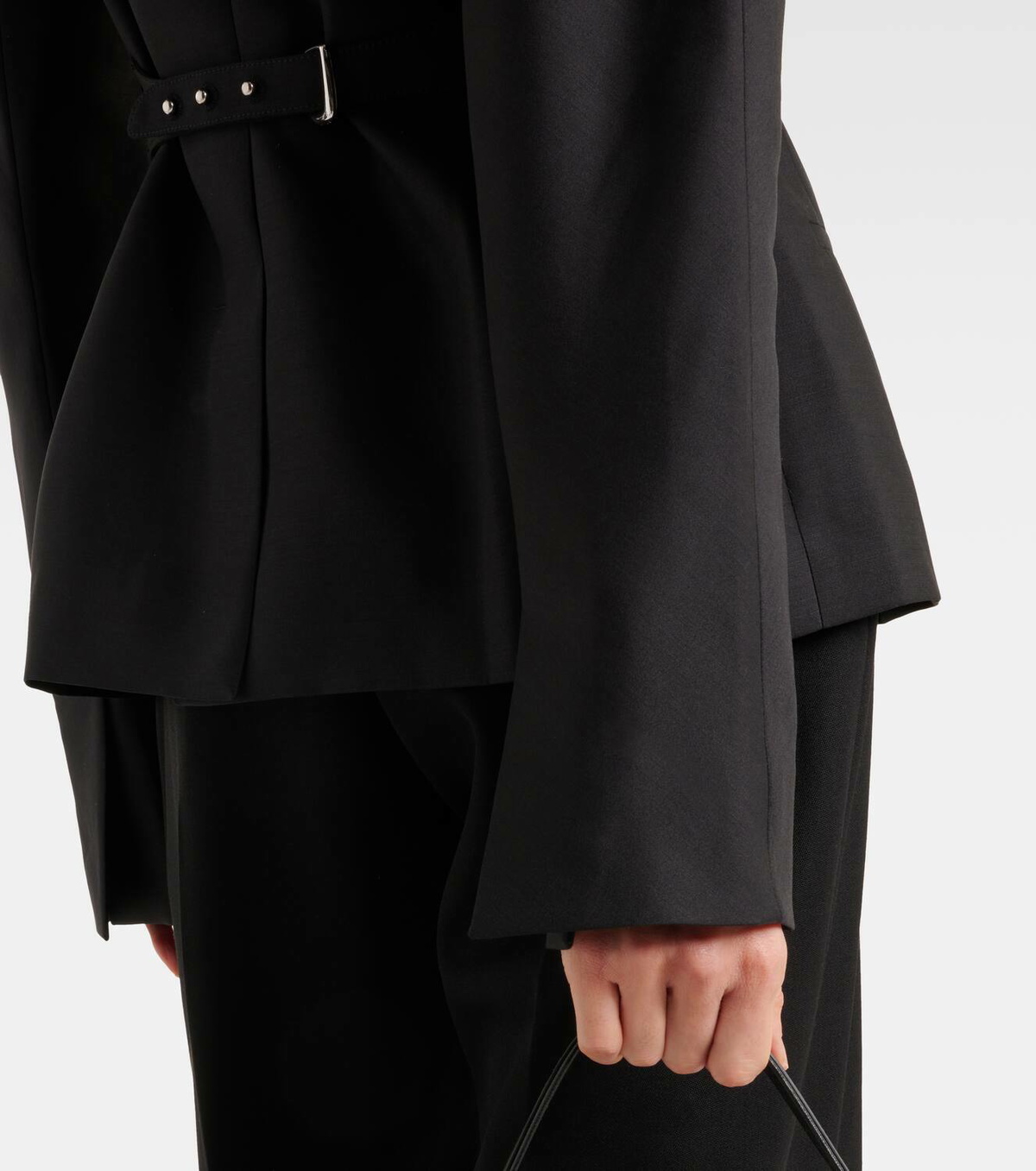 Jacquemus La Veste Spalla ウールブレンドジャケット Jacquemus La Veste Spalla Wool Blend Jacket In Black | ModeSens