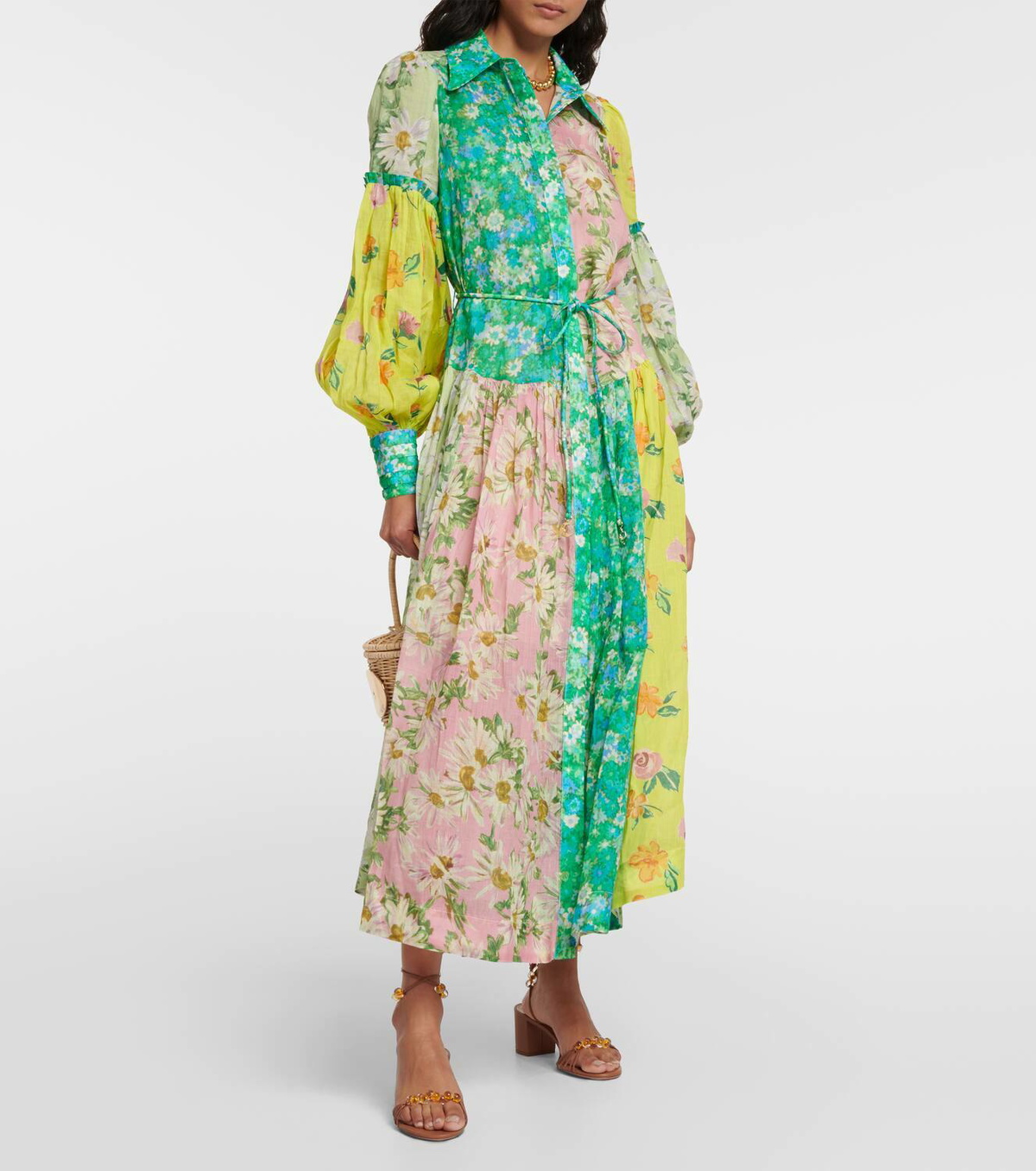 alemais kenzie patchwork midi dress Alemais Kenzie Patchwork Midi Dress by Alemais