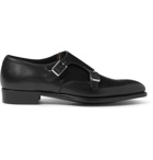 Kingsman - George Cleverley Mark Leather Monk-Strap Shoes - Black