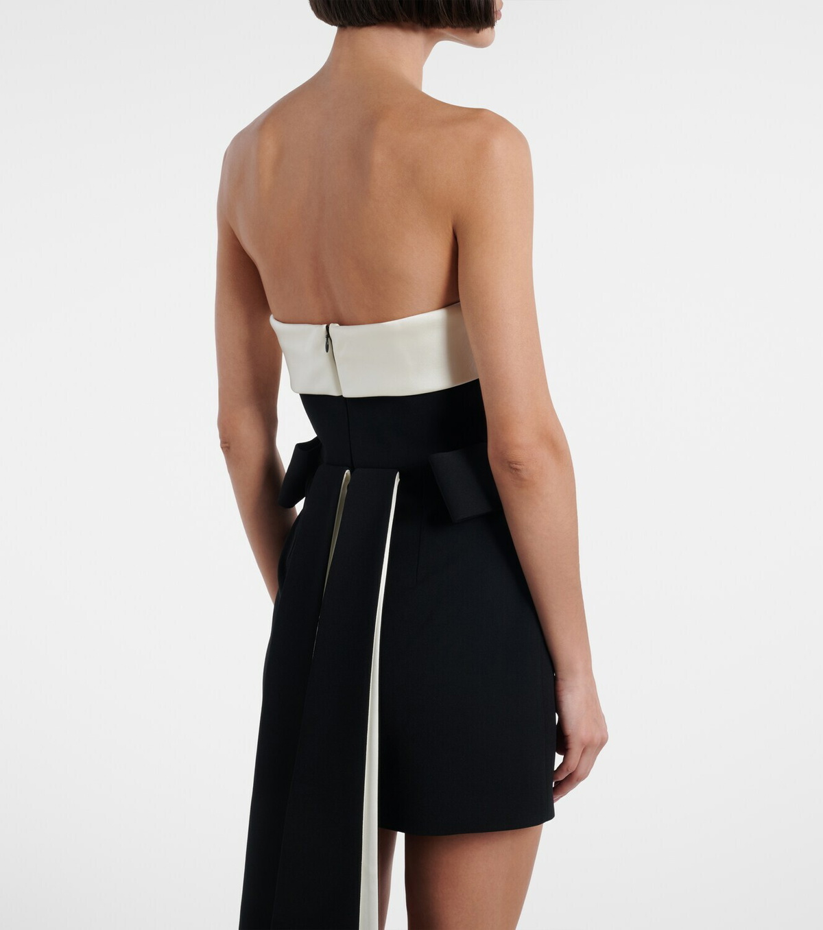 The New Arrivals Ilkyaz Ozel Lalani draped strapless minidress