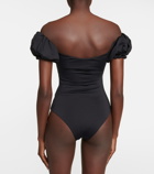 Giambattista Valli - Puff-sleeve cutout swimsuit