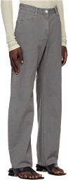 LOW CLASSIC Gray Cocoon Fit Jeans