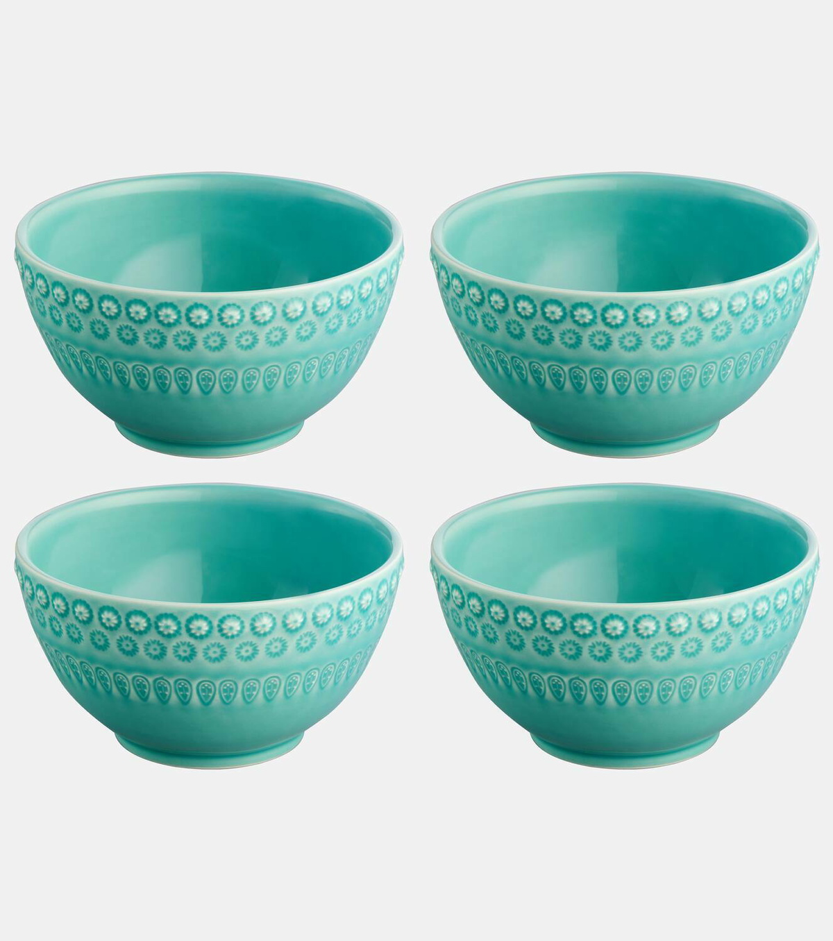 Bordallo Pinheiro Fantasia set of 4 ceramic bowls