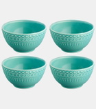 Bordallo Pinheiro Fantasia set of 4 ceramic bowls
