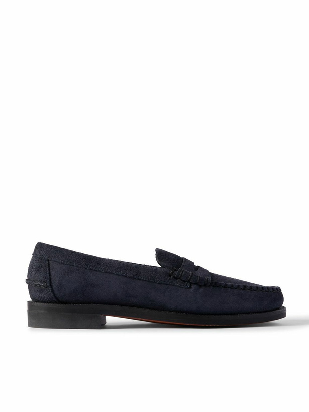 Photo: Sebago - Classic Dan Suede Penny Loafers - Blue