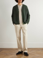 Mr P. - Cashmere-Terry Cardigan - Green