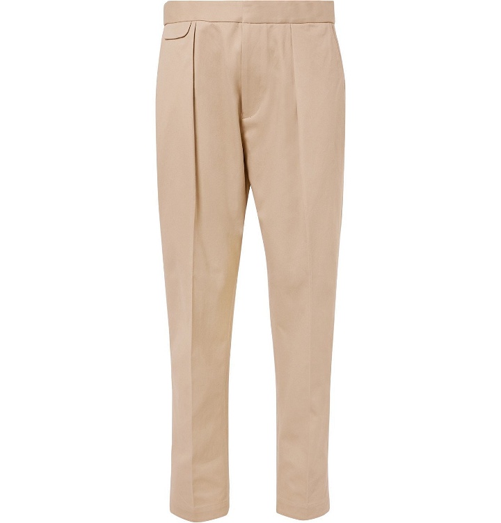 Photo: EQUIPMENT - The Original Tapered Pleated Lyocell and Cotton-Blend Twill Trousers - Neutrals