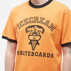 ICECREAM Men's IC Sharks Ringer T-Shirt in Orange