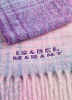 Isabel Marant Firny Checked Alpaca-blend Scarf - Lilac - One Size