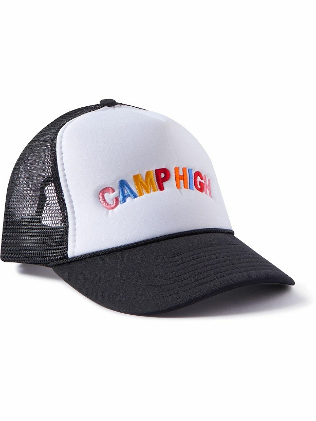 Photo: Camp High - Will Rogers Logo-Embroidered Cotton-Twill and Mesh Trucker Hat
