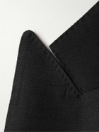 TOM FORD - Slim-Fit Double-Breasted Wool and Silk-Blend Suit Jacket - Black