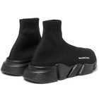 Balenciaga - Speed Sock Stretch-Knit Sneakers - Men - Black