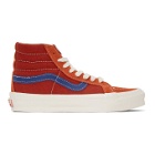 Vans Red and Blue OG Sk8-Hi LX Sneakers