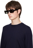 Cartier Black Rectangular Sunglasses