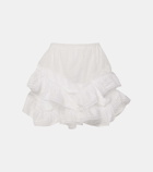 Marant Etoile Gisele lace-trimmed cotton shorts