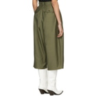 Junya Watanabe Green Wide-Leg Trousers