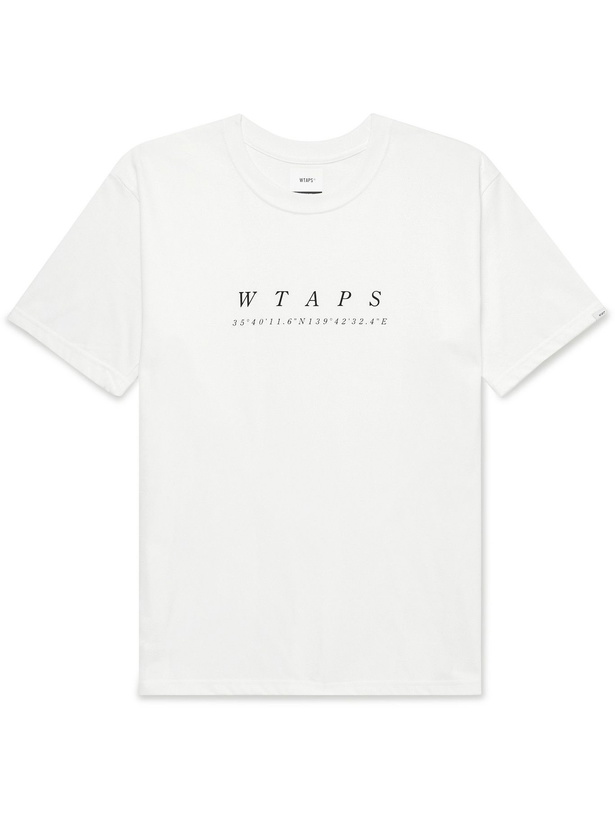 Photo: WTAPS - Logo-Print Cotton-Jersey T-Shirt - White