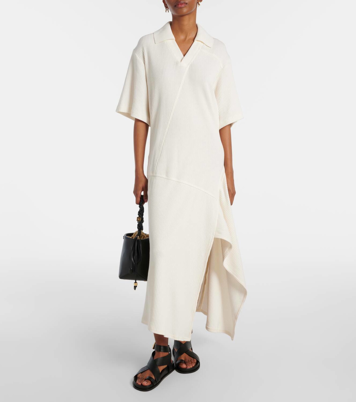 Plan C Cotton midi dress