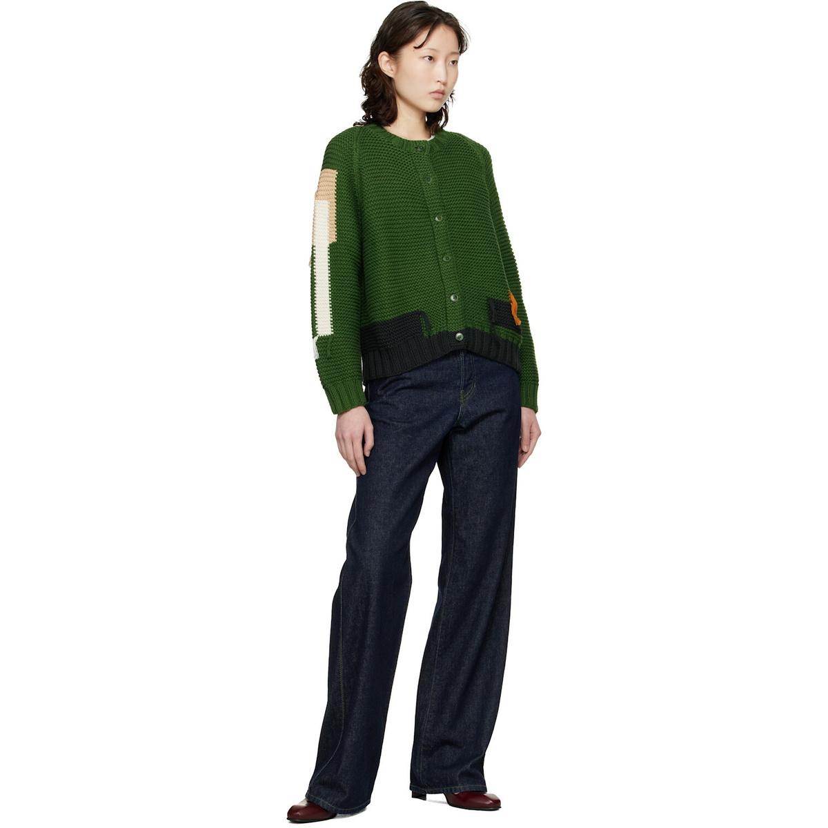 YMC Green Atomic Cardigan