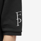 Fred Perry Men's x Raf Simons Embroidered Oversized Polo Shirt in Black