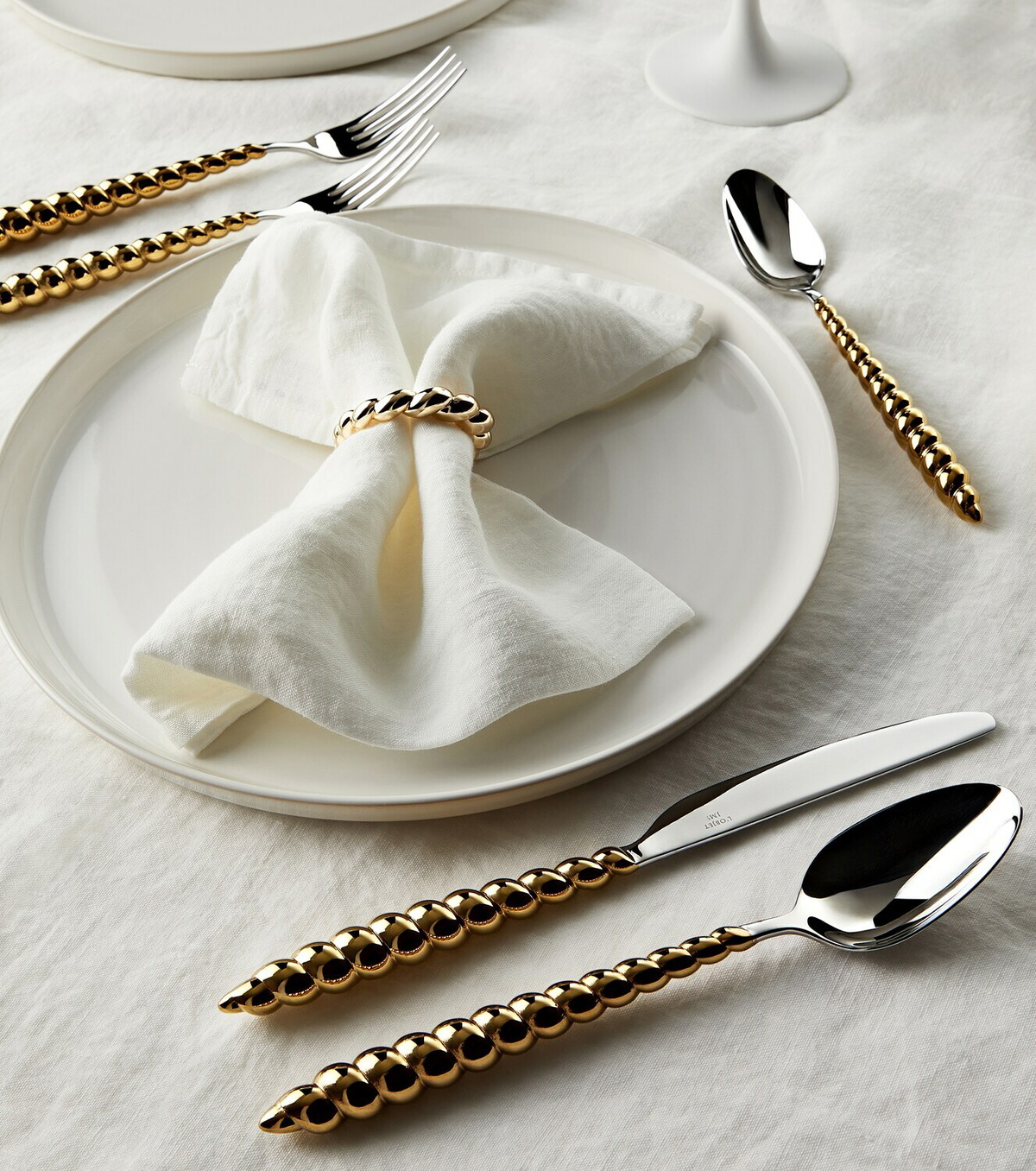 L'Objet x Jessica McCormack gold-plated stainless steel set