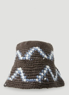 Giza Knit Bucket Hat in Brown