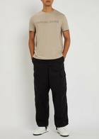 Canada Goose Emersen Logo-embroidered Cotton T-shirt Beige