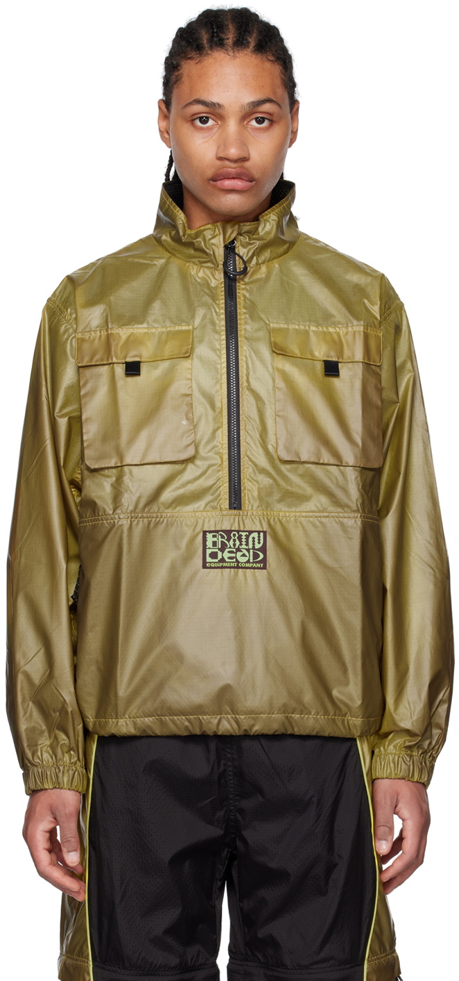 Brain Dead Green Thermo Heat Track Jacket Brain Dead