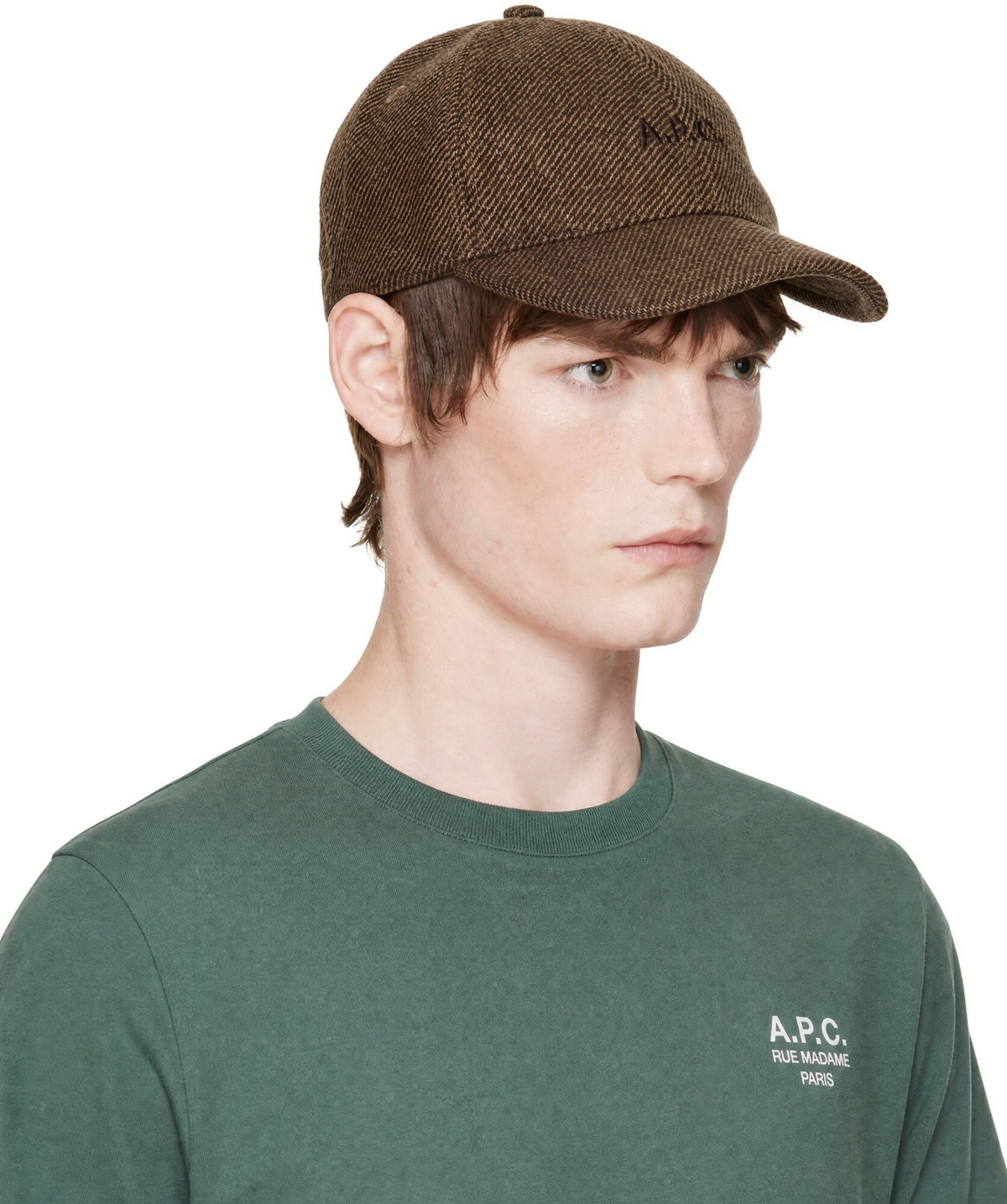A.P.C. Brown Charlie Baseball Cap