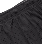 Satisfy - Long Distance Perforated Justice Shorts - Black