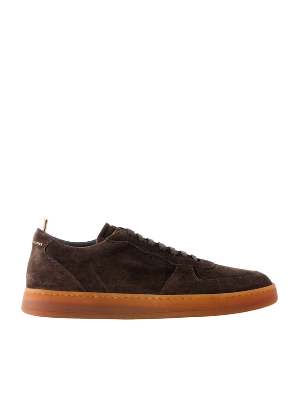 Photo: Officine Creative - Asset 001 Suede Sneakers - Brown