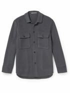 Mr P. - Double-Faced Splitable Cashmere and Virgin Wool-Blend Overshirt - Gray