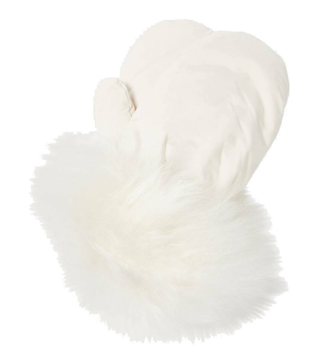 Yves Salomon Down shearling-trimmed mittens Yves Salomon