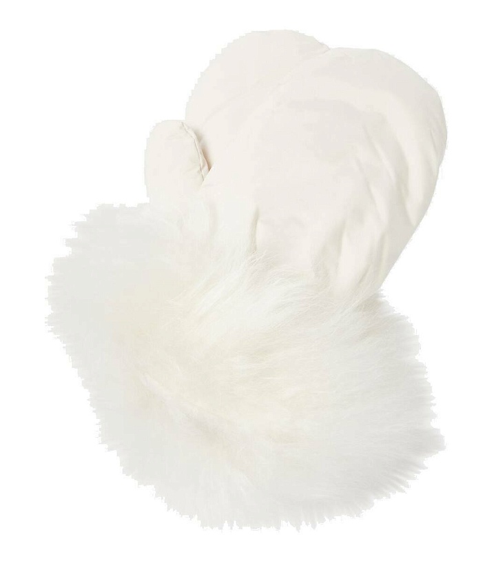 Photo: Yves Salomon Down shearling-trimmed mittens
