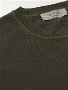 RAG & BONE - Cotton and Hemp-Blend Piqué Sweater - Green