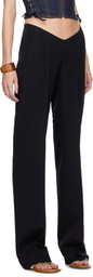 Dsquared2 Black Plunged Tailor Trousers