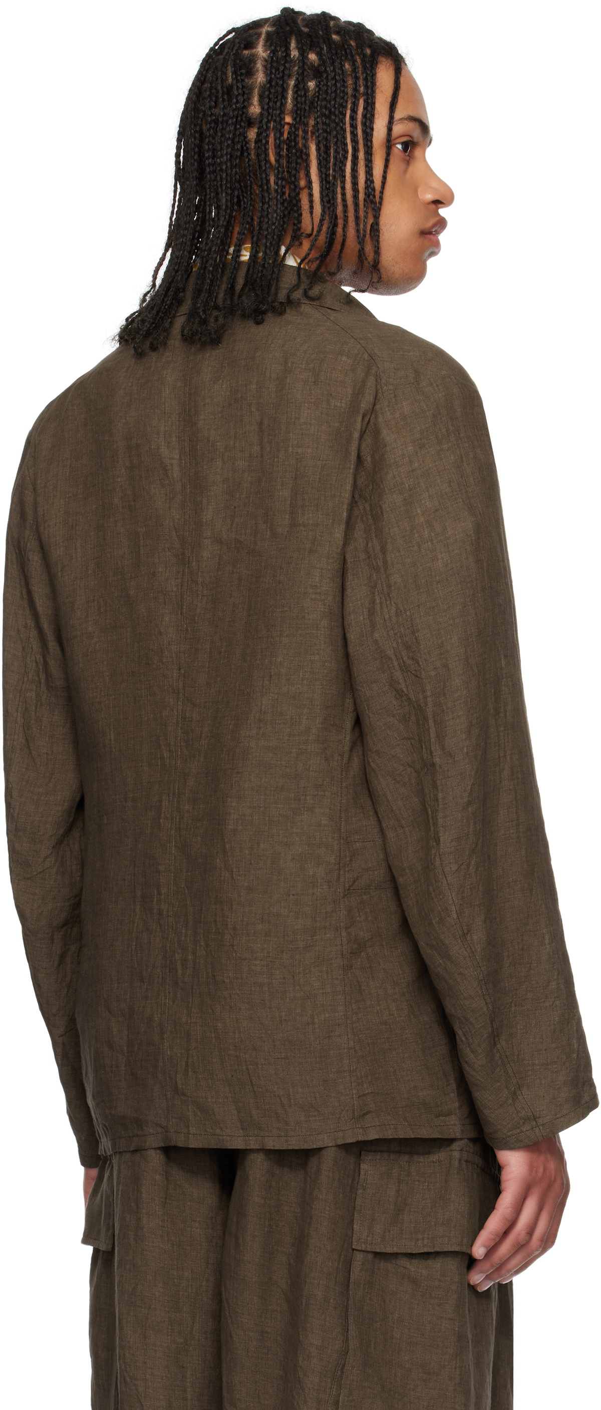 KAPTAIN SUNSHINE Brown Take Easy Blazer Kaptain Sunshine