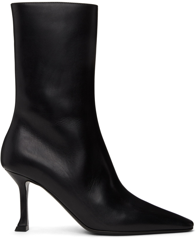 Photo: Ferragamo Black Pointed Boots