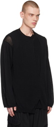 Yohji Yamamoto Black Layered Sweater
