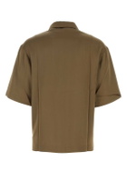 Nanushka Khaki Satin Shirt